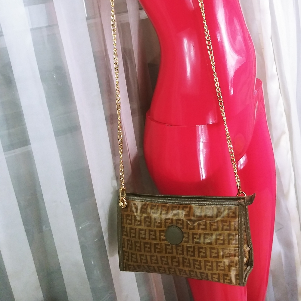 ❗SALE❗ CLUTCH-CROSSBODY FENDI ZUCCA  🔼 - Picture 7 of 16
